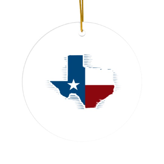 Texas Texan Ceramic Ornaments