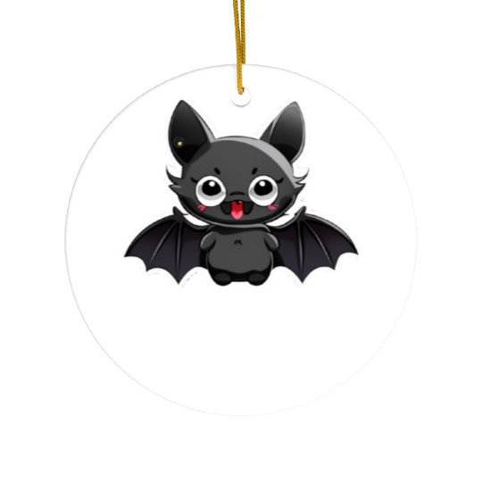 Fat Bat Ceramic Ornaments