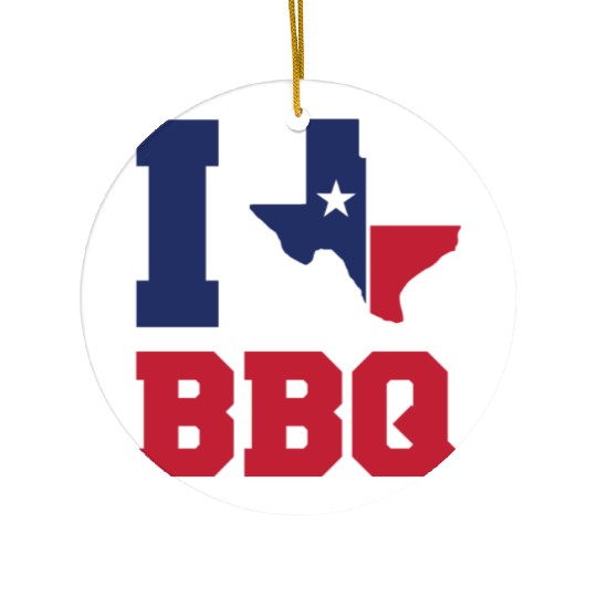Texas BBQ Ceramic Ornaments