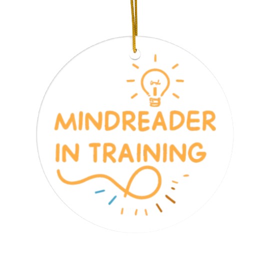 Mindreader in training, psycho students Ceramic Ornaments