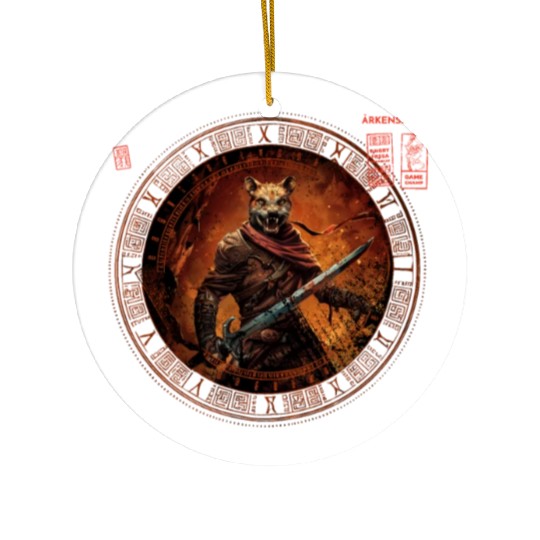 Boardgame Ceramic Ornaments, Game Angry Fossa Renegade