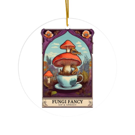 Fungi Fancy Tarot Ceramic Ornaments