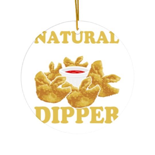 Natural Born DipperFunny Crab Rangoon Ceramic Ornaments