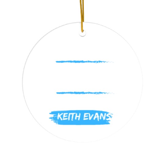 Keith Evans "I Hate Running" Ceramic Ornaments