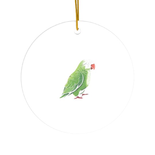 Tropical quaker parrot funny parakeet Ceramic Ornaments
