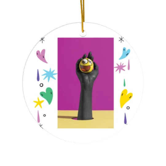 Creative and Humorous Illustration Design Ceramic Ornaments