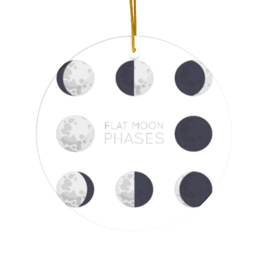 Cool Full Moon - Solar Eclipse, Moon Phases Total Ceramic Ornaments