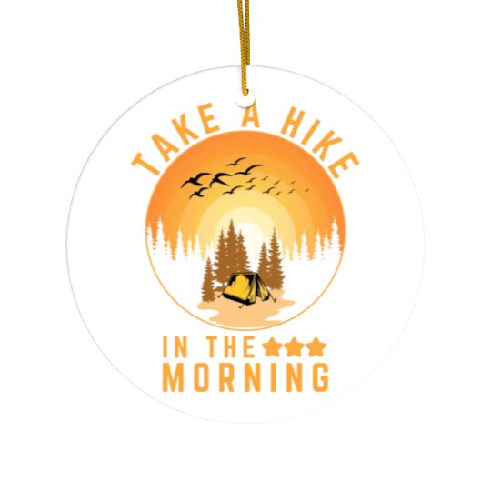 Take A Hike Outdoor Hiking Nature Ceramic Ornaments