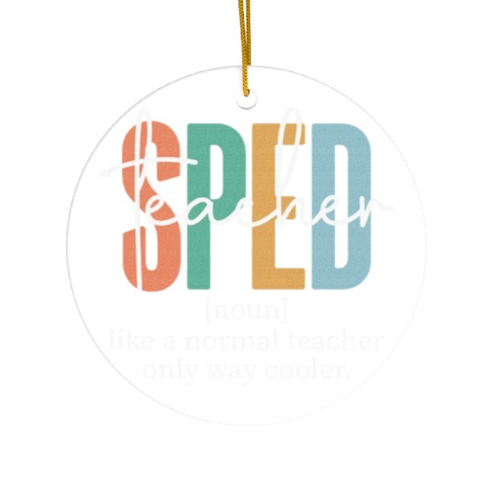 Special Education Sped Teacher Definition Ceramic Ornaments
