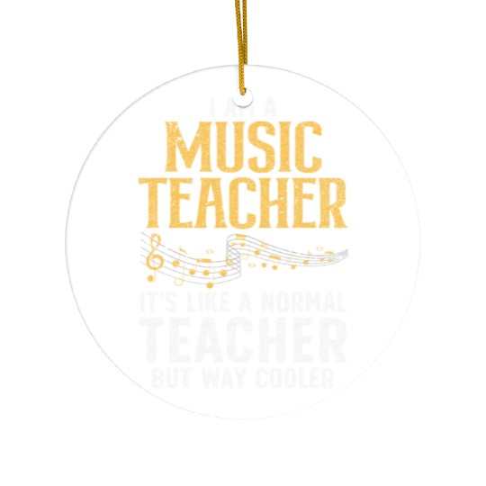 Cool Music Teacher Art School Orchestra Ceramic Ornaments