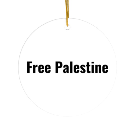 Free Palestine Ceramic Ornaments