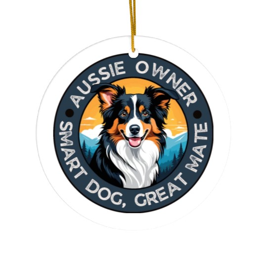 Australian Shepherd Ceramic Ornaments