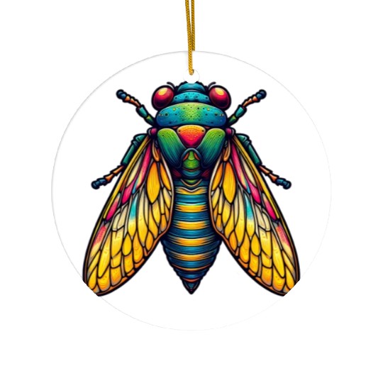 Colorful Cicada Insect Great Eastern Brood Cicada Ceramic Ornaments