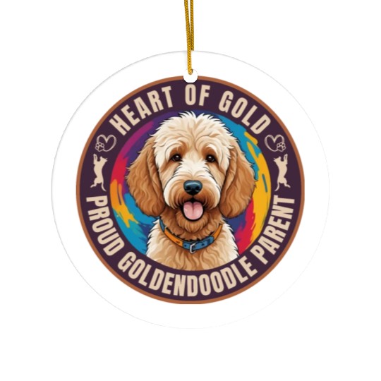 Goldendoodle Ceramic Ornaments