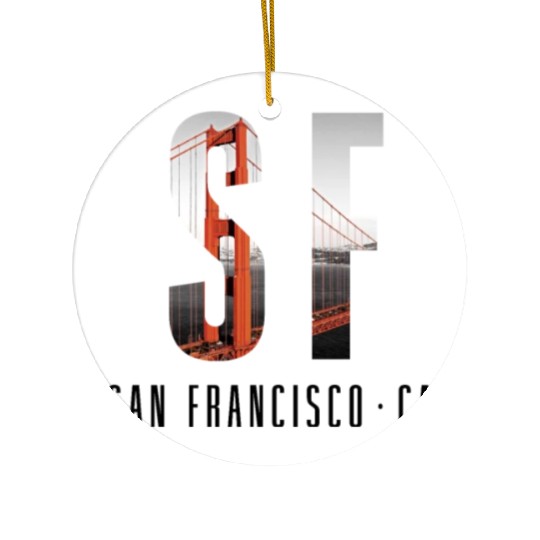 San Francisco CA Ceramic Ornaments