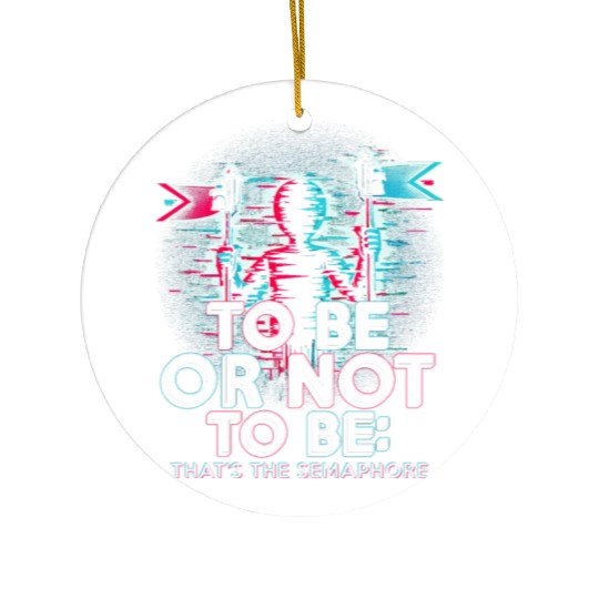 Robotics Engineer It's The Semaphore Ceramic Ornaments