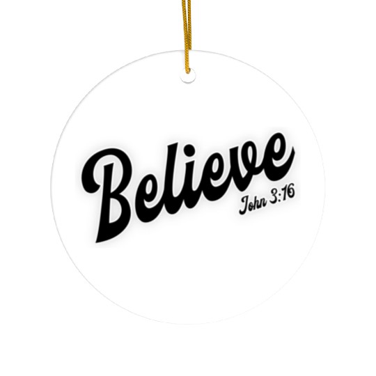 Inspirational Faith Scripture Design Ceramic Ornaments