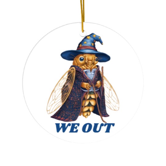 Funny Cicada We Out Cute Cicada Brood Emergence Ceramic Ornaments