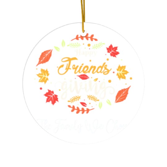 Happy Friends Giving Ceramic Ornaments
