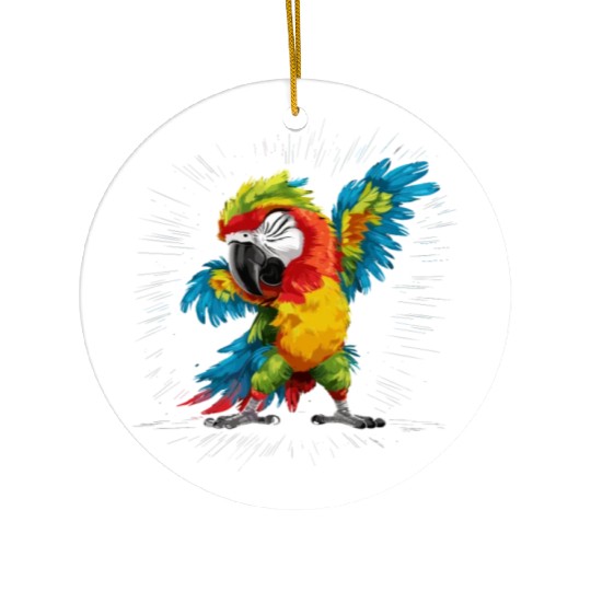 Macaw Parrot for a Bird Lover Animal Lover Ceramic Ornaments