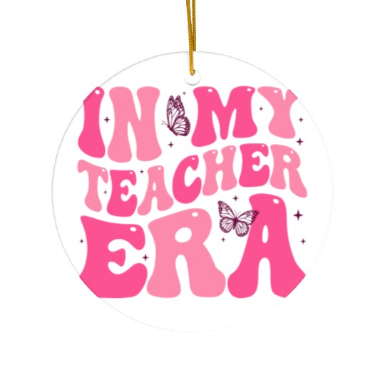 Teacher Era Ceramic Ornaments