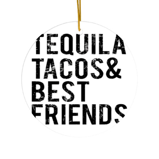 Cinco De Mayo Tequila Tacos Best Friends Drinking Ceramic Ornaments