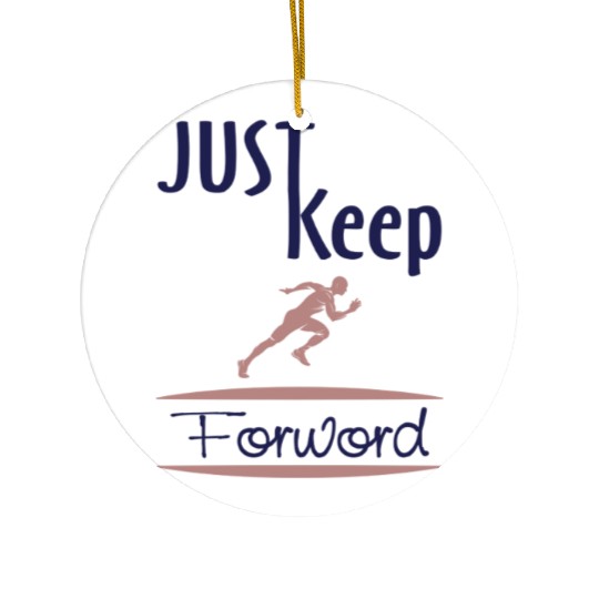 just keep running Ceramic Ornaments