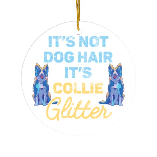 Unique Border Collie Design For Dog Lovers Ceramic Ornaments