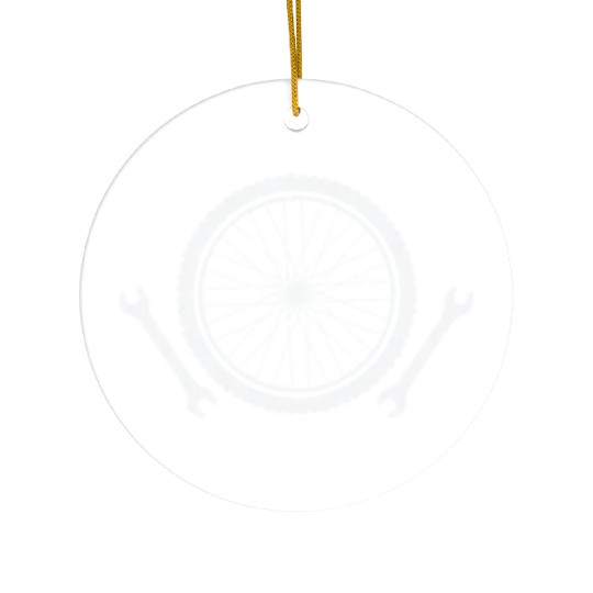 Bicycle Mechanic Bicycle Workshop Ceramic Ornaments