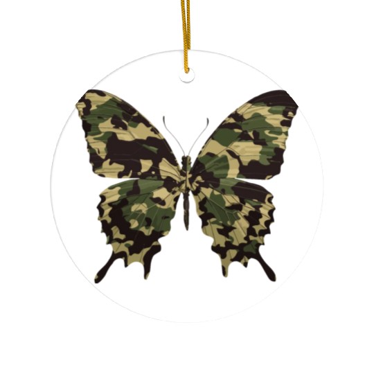 Natural Camouflage Butterfly Ceramic Ornaments