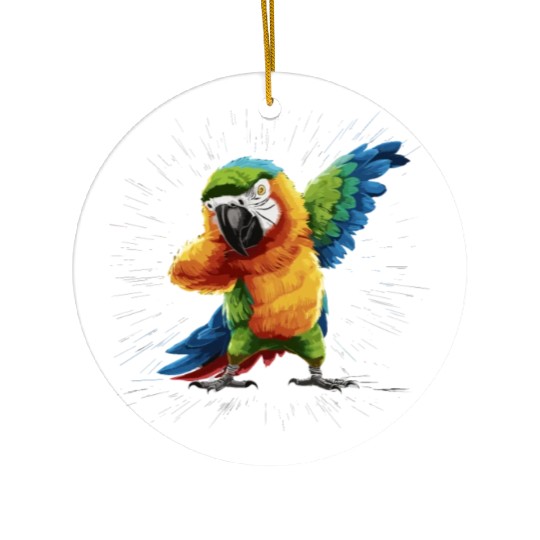 Macaw Parrot for a Bird Lover Animal Lover Ceramic Ornaments