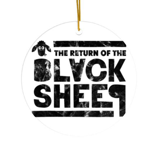 Black Sheep Ceramic Ornaments