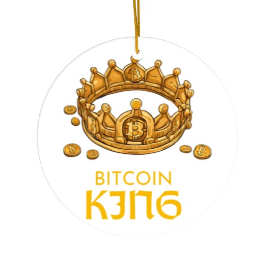 bitcoin king Ceramic Ornaments