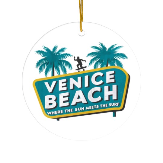 Venice Beach Ceramic Ornaments