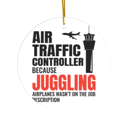 Air Traffic Controller ATC Aviation Humor Airplane Ceramic Ornaments