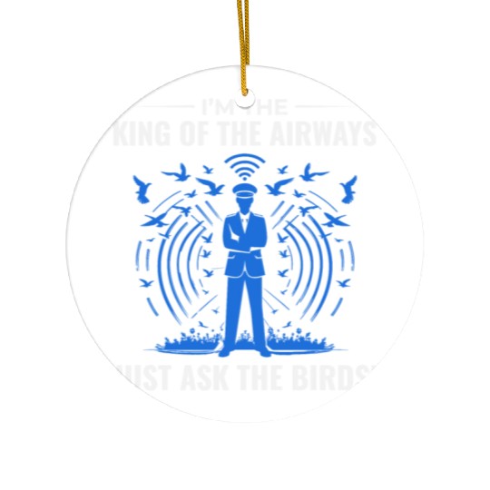 Air Traffic Controller ATC Aviation Humor Airplane Ceramic Ornaments