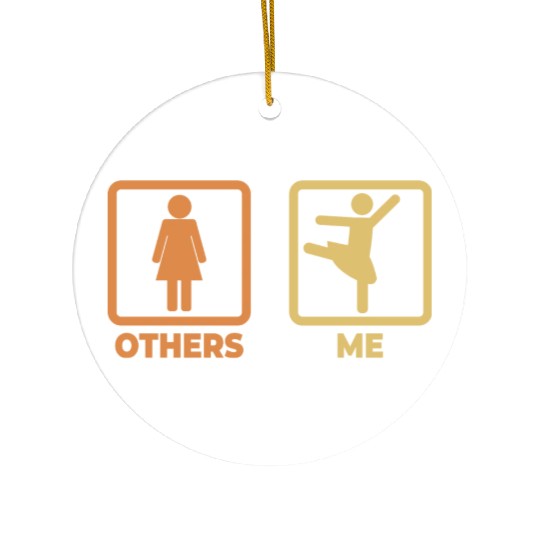 Ballet Stickfigures Ceramic Ornaments