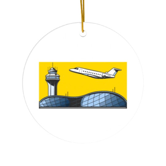 Air Traffic Controller ATC Aviation Humor Airplane Ceramic Ornaments