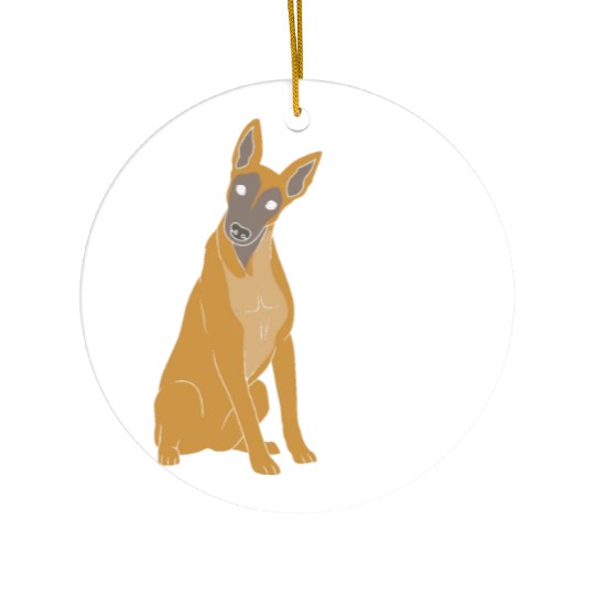 Funny Belgian Malinois Dog Breed Ceramic Ornaments