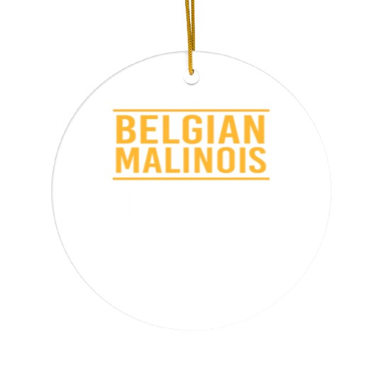 Funny Belgian Malinois Dog Training Ceramic Ornaments