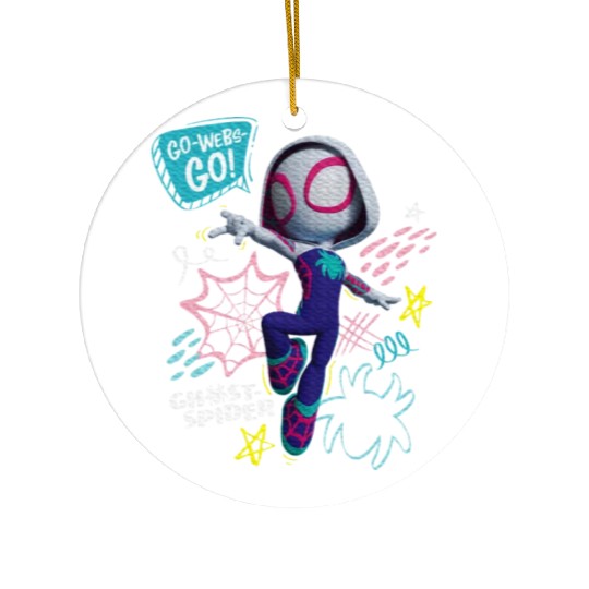 Marvel Spidey And His Amazing Friends Ghost Spider Ceramic Ornaments