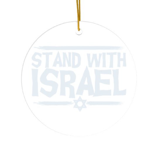 Stand With Israel Ceramic Ornaments