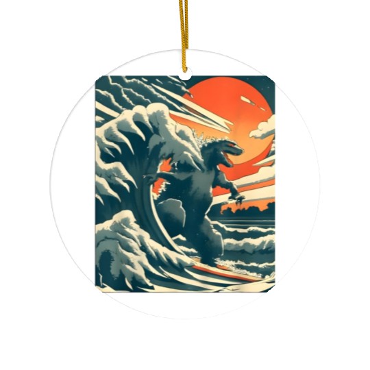 Japanese Monster Kaiju Funny Art Ceramic Ornaments