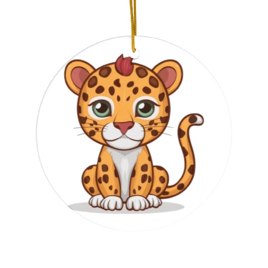 Jungle Kitty Adventures Ceramic Ornaments