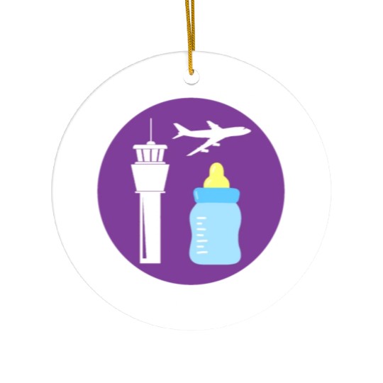 Air Traffic Controller ATC Aviation Humor Airplane Ceramic Ornaments