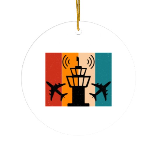 Air Traffic Controller ATC Dad Aviation Humor Ceramic Ornaments