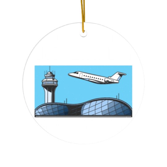 Air Traffic Controller ATC Aviation Humor Airplane Ceramic Ornaments