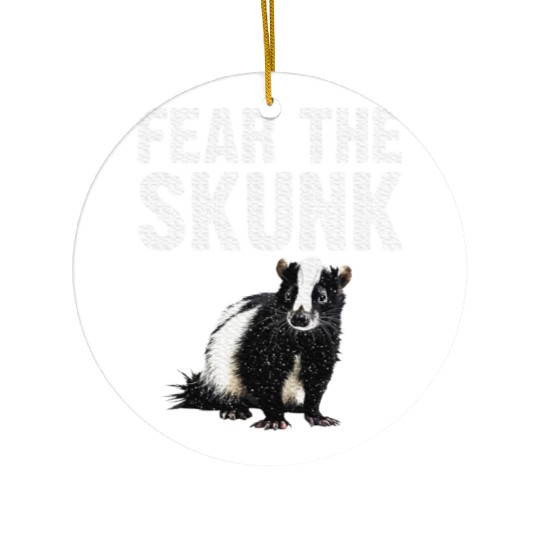 Best Skunk Design Zookeeper Skunk Lover Ceramic Ornaments