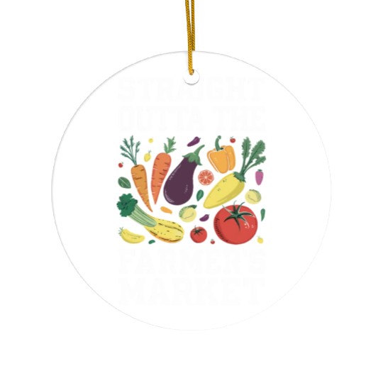 Farmers Market Farmer Agriculture Farming Food Ceramic Ornaments