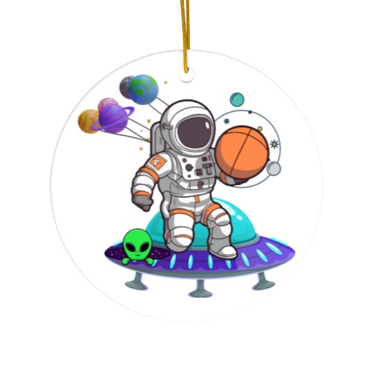 Young Astronauts: Exploring Planets in Space. Ceramic Ornaments